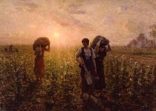 Jules Breton The End of the Working Day